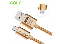 Кабель Golf Metal GC-10m USB - microUSB 100 см (золото)