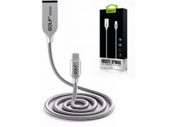Кабель Golf Kirsite Spring GC-36m USB - microUSB 100 см (Серебро)
