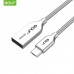 Кабель Golf Kirsite Spring GC-36m USB - microUSB 100 см (Серебро)