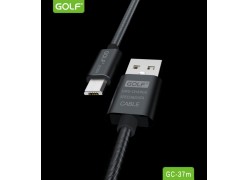 Кабель Golf Metal Spring GC-37m microUSB (Чёрный)