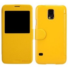 Чехол Nillkin Samsung G900 Galaxy S5 Fresh Series Leather Case Yellow