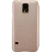 Чехол Nillkin Samsung G900 Galaxy S5 Rain Leather Case Gold