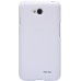Чехол-накладка Nillkin для телефона LG L70 Dual D325, белый, серия Super Frosted Shield
