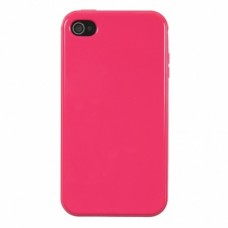 Силиконовый чехол-накладка для iPhone 4G/4S Pink