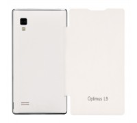 Чехол-книжка Flip Cover для телефона LG P760 Optimus L9 белый