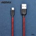 Нейлоновый USB Дата-кабель Remax для iPhone 5/6