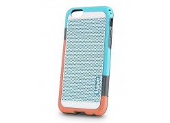 Чехол-накладка Walnutt Expert для телефона iPhone 6 оранжевый/голубой