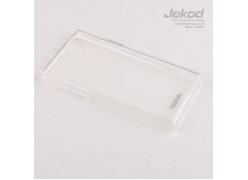 Чехол силиконовый Jekod + плёнка для Huawei Ascend P2 прозрачный