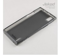 Чехол силиконовый Jekod + плёнка для Huawei Ascend P2 черный
