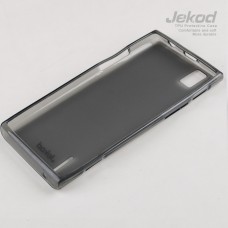 Чехол силиконовый Jekod + плёнка для Huawei Ascend P2 черный