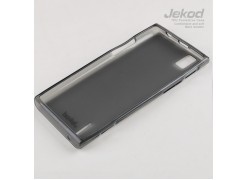 Чехол силиконовый Jekod + плёнка для Huawei Ascend P2 черный