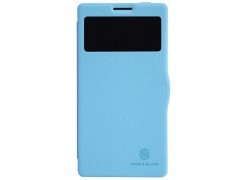 Чехол Nillkin для телефона Lenovo K910 Fresh Series Leather Case голубой