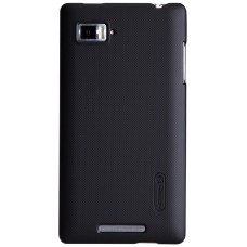 Чехол-накладка Nillkin для телефона Lenovo K910, чёрный, серия Super Frosted Shield