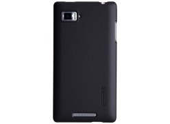 Чехол-накладка Nillkin для телефона Lenovo K910, чёрный, серия Super Frosted Shield