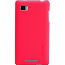 Чехол Nillkin для телефона Lenovo K910 Super Frosted Shield красный