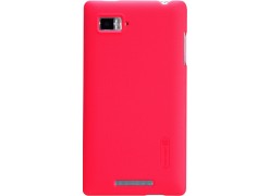 Чехол Nillkin для телефона Lenovo K910 Super Frosted Shield красный