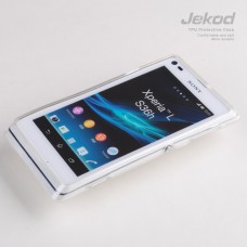 Чехол силиконовый Jekod + плёнка для SONY S36H/Xperia L/C210X прозрачный