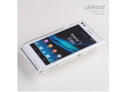 Чехол силиконовый Jekod + плёнка для SONY S36H/Xperia L/C210X прозрачный