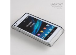 Чехол силиконовый Jekod + плёнка для SONY S36H/Xperia L/C210X черный