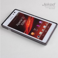 Чехол силиконовый Jekod + плёнка для SONY S39H/Xperia C черный