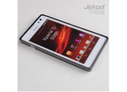 Чехол силиконовый Jekod + плёнка для SONY S39H/Xperia C черный