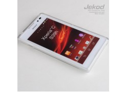 Чехол силиконовый Jekod + плёнка для SONY S39H/Xperia C прозрачный