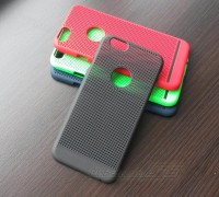 Чехол-накладка для телефона iPhone 6G чёрный (перфорированный пластик)