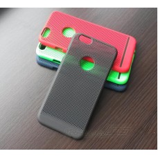 Чехол-накладка для телефона iPhone 6G чёрный (перфорированный пластик)