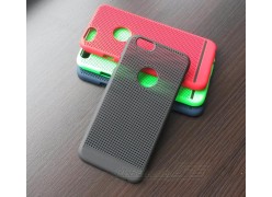 Чехол-накладка для телефона iPhone 6G чёрный (перфорированный пластик)