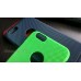 Чехол-накладка для телефона iPhone 6G зелёный (перфорированный пластик)