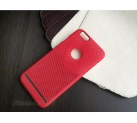 Чехол-накладка для телефона iPhone 6G красный (перфорированный пластик)