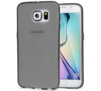 Силиконовый чехол-накладка для телефона Samsung Galaxy S6 серый
