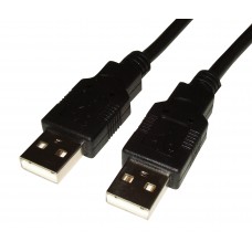 Шнур USB-A (male) - USB-A (male) 1.8M черный