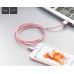 Кабель Hoco X2 1м для iphone (lightning) розовое золото 