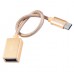Кабель Hoco UA3 Type-C - USB 0.2м (золотой)