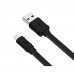 Кабель Hoco X5 Bamboo USB - Lightning 1м (чёрный)