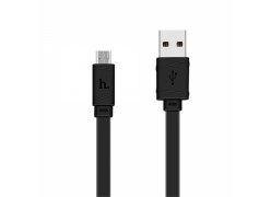Кабель Hoco X5 Bamboo USB - microUSB 1м (чёрный)