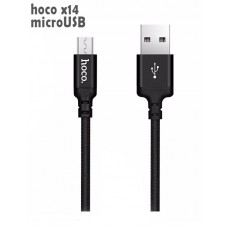 Кабель Micro USB Hoco X14 Times Speed Черный 1м