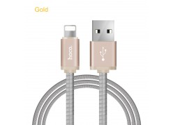 Кабель Hoco U5 Lightning для iphone 5/6/7 1.2 м (золото)