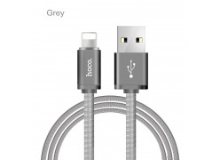 Кабель Hoco U5 Lightning для iphone 5/6/7 1.2 м (серый)