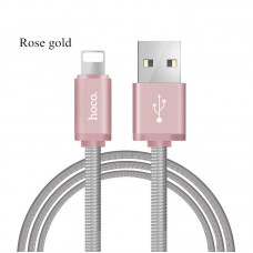 Кабель Hoco U5 Lightning для iphone 5/6/7 1.2 м (розовое золото)