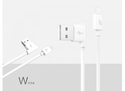 Кабель Hoco UPM10 L-shape MicroUSB 1.2 м (белый)
