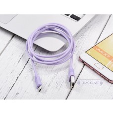 Кабель Hoco X6 Khaki microUSB 1м фиолетовый