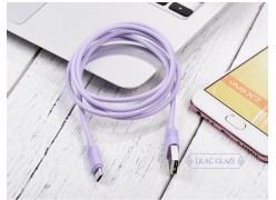 Кабель Hoco X6 Khaki microUSB 1м фиолетовый