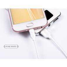 Кабель Hoco X6 Khaki microUSB 1м белый