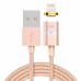 Магнитный кабель Hoco U16 USB-Lightning для iPhone 7 (золото)