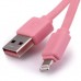 Кабель Remax RC-008i для iPhone 5/6/7 (розовый)