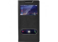 Чехол Book cover window для Huawei Y3 (2017) чёрный