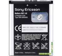 Аккумулятор для телефона Sony Ericsson BST-40