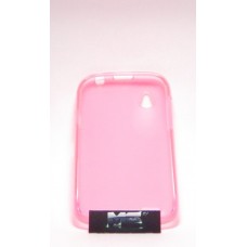 Чехол силиконовый для HTC Т328W/Desire V розовый